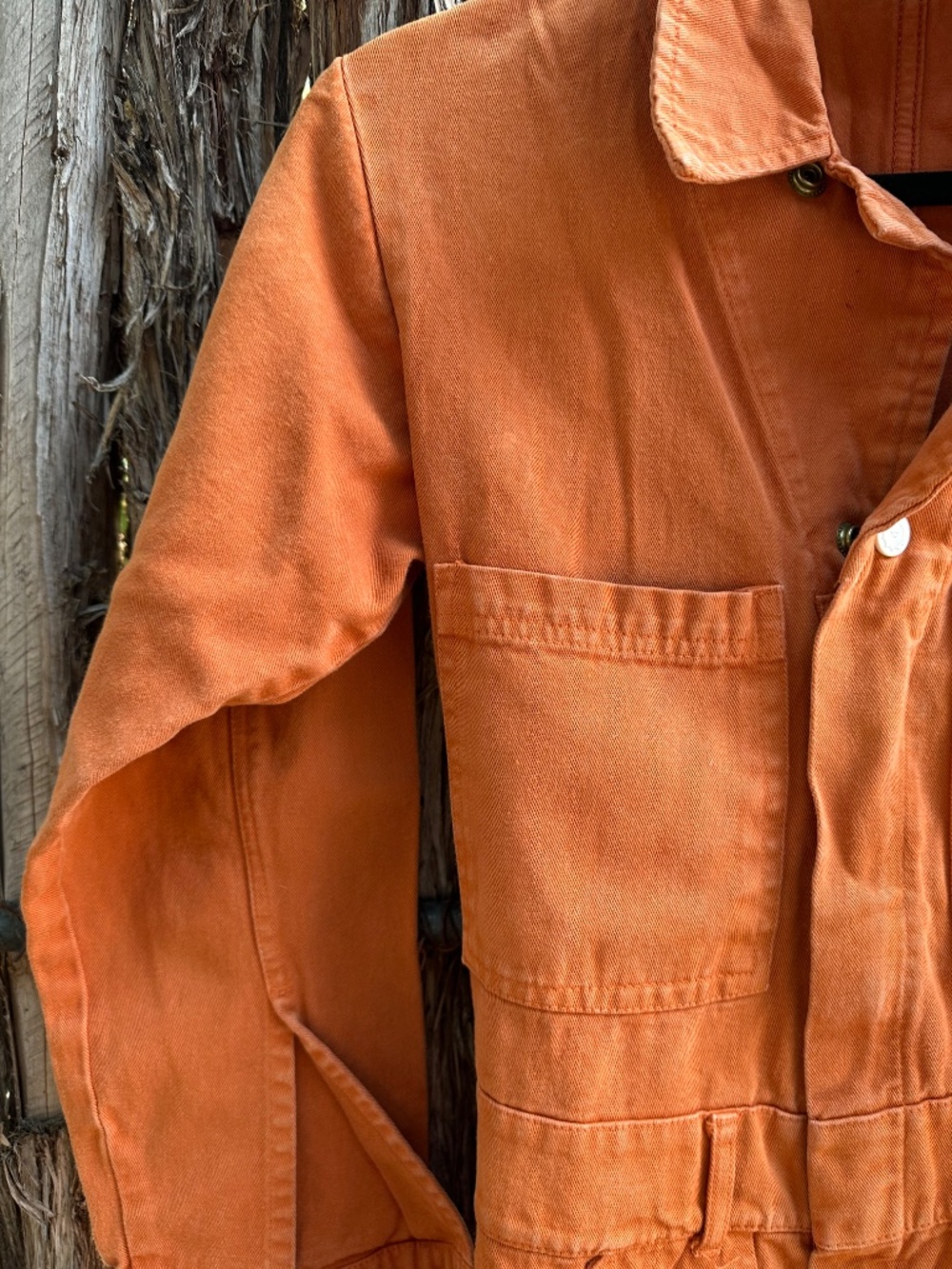 Big Bud Press Long Sleeved Orange Jumpsuit in XS - Picture 6 of 10